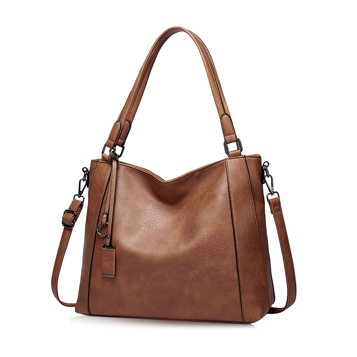 PALAY Women Tote Bag For Women Big Size Pu Leather Shoulder Handbag For Lady Large Capacity Bags With Strap Tote Bag Classic Crossbody Bags For Women, Brown PALAY Women Tote Bag For Women Big Size Pu Leather Shoulder Handbag For Lady Large Capacity Bags With Strap Tote Bag Classic Crossbody Bags For Women, Brown